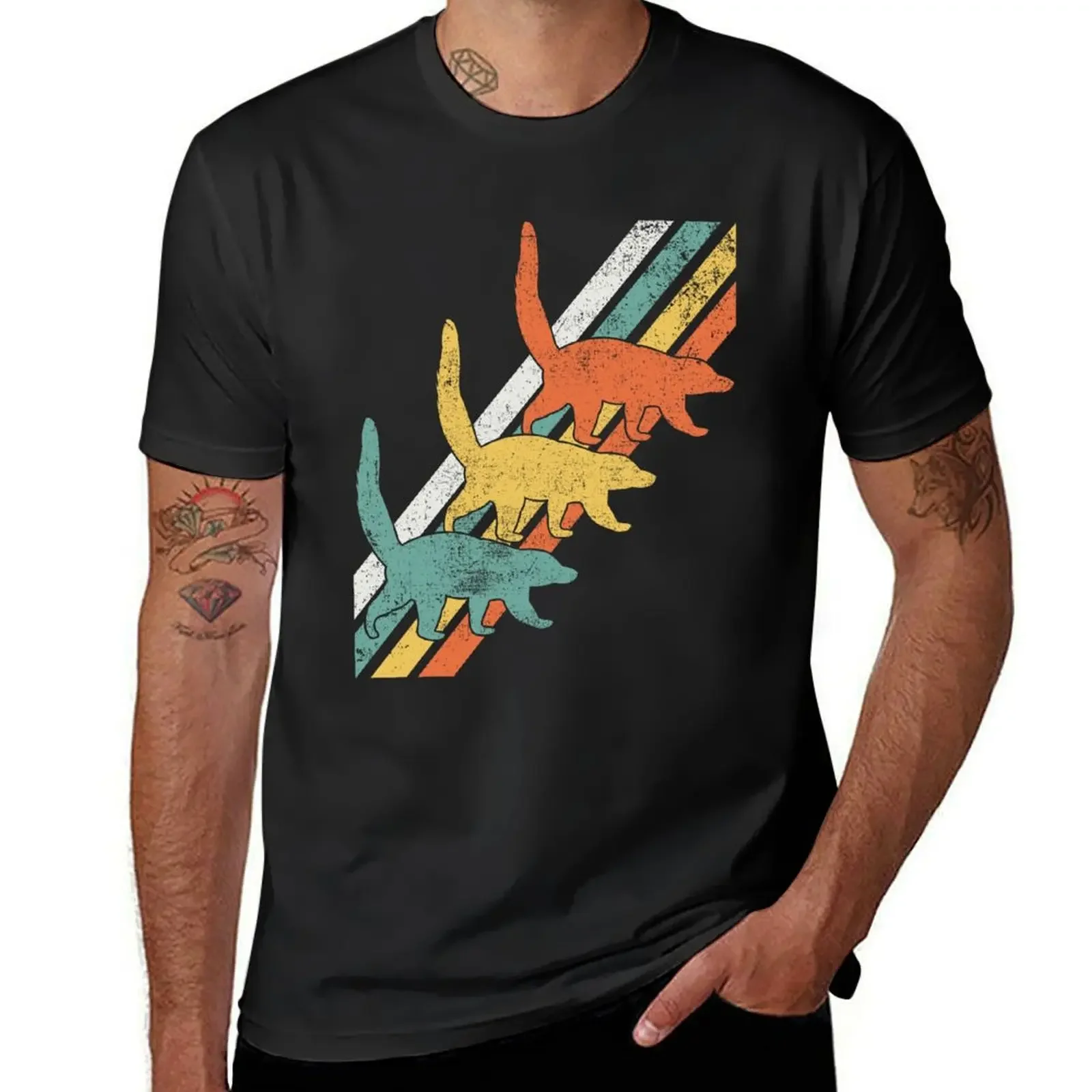 Футболка Coati Coatimundi мужская оверсайз летняя одежда цвет черный