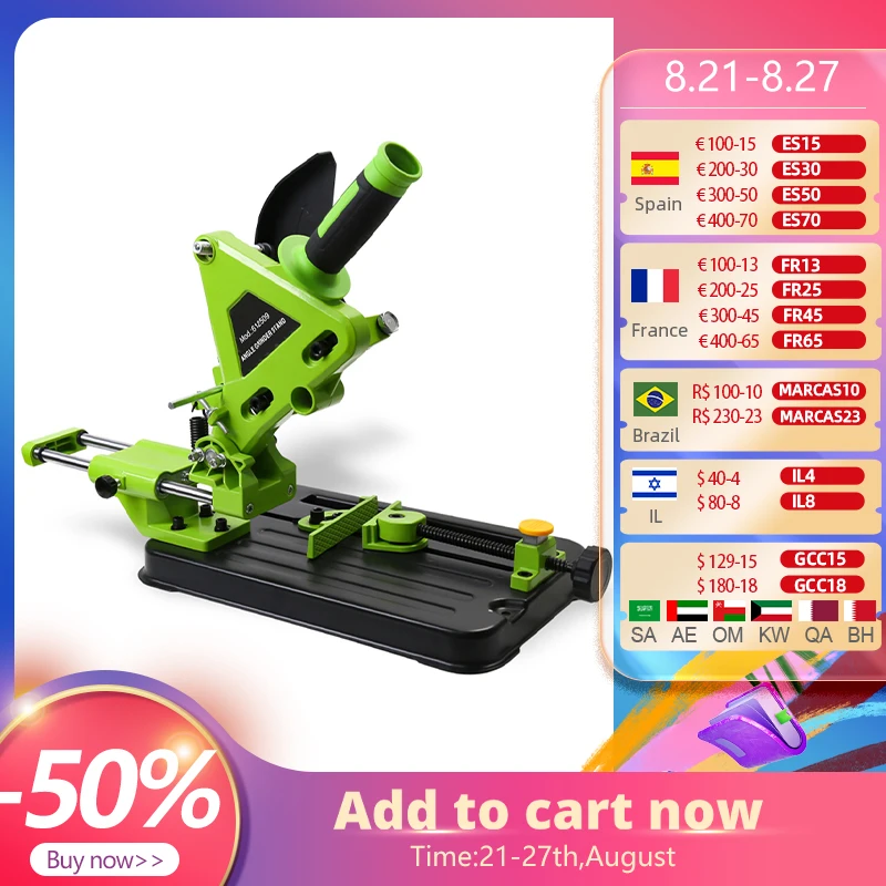 Держатель режущего станка ALLSOME для режущей машинки 100/115/125 мм, фиксированные универсальные аксессуары Держатель режущего станка ALLSOME для режущей машинки 100/115/125 мм, фиксированные универсальные аксессуары