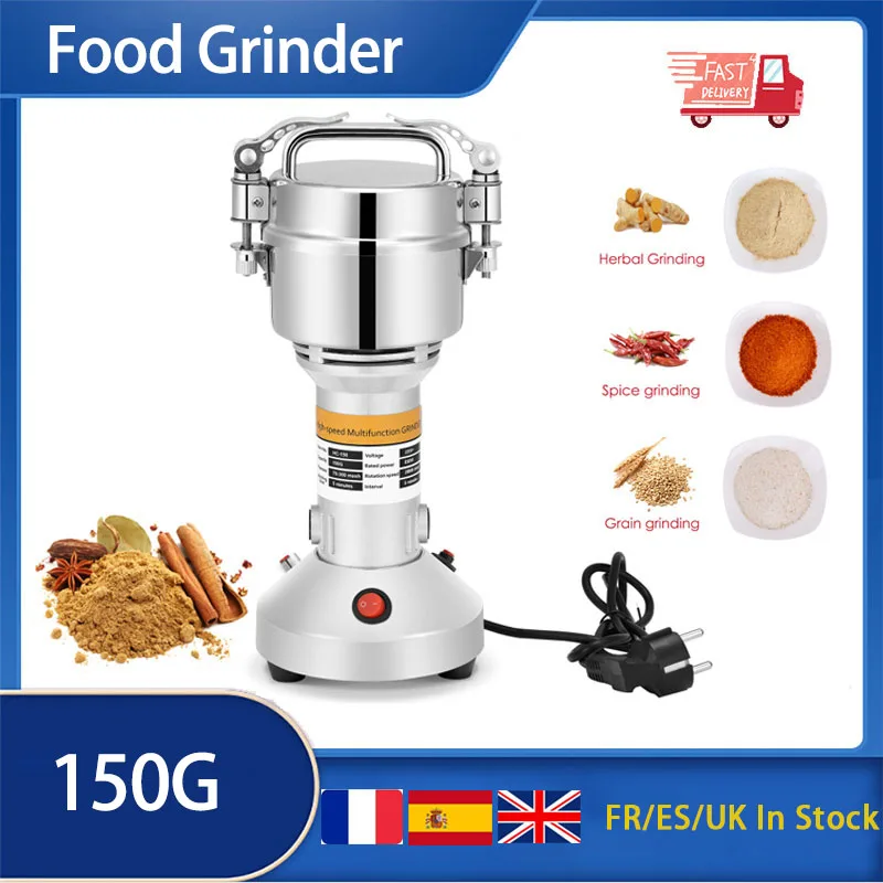 

150G Herb Grinder Coffee Machine Grain Spices Mill Medicine Wheat Mixer Dry Food Grinder Home Electric Flour Powder Crusher