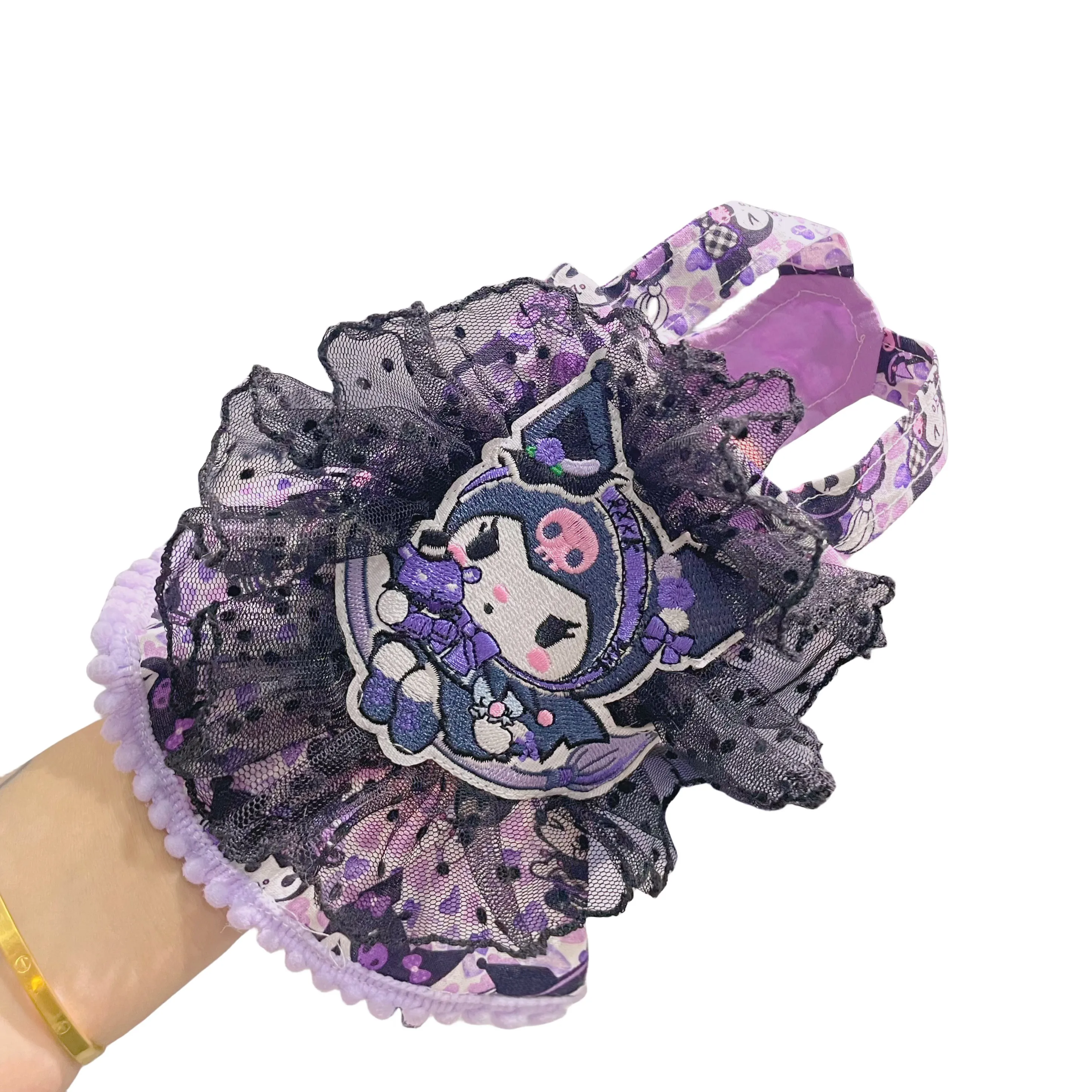 Осень 2023 одежда для щенков милое фиолетовое платье принцессы ручной работы с