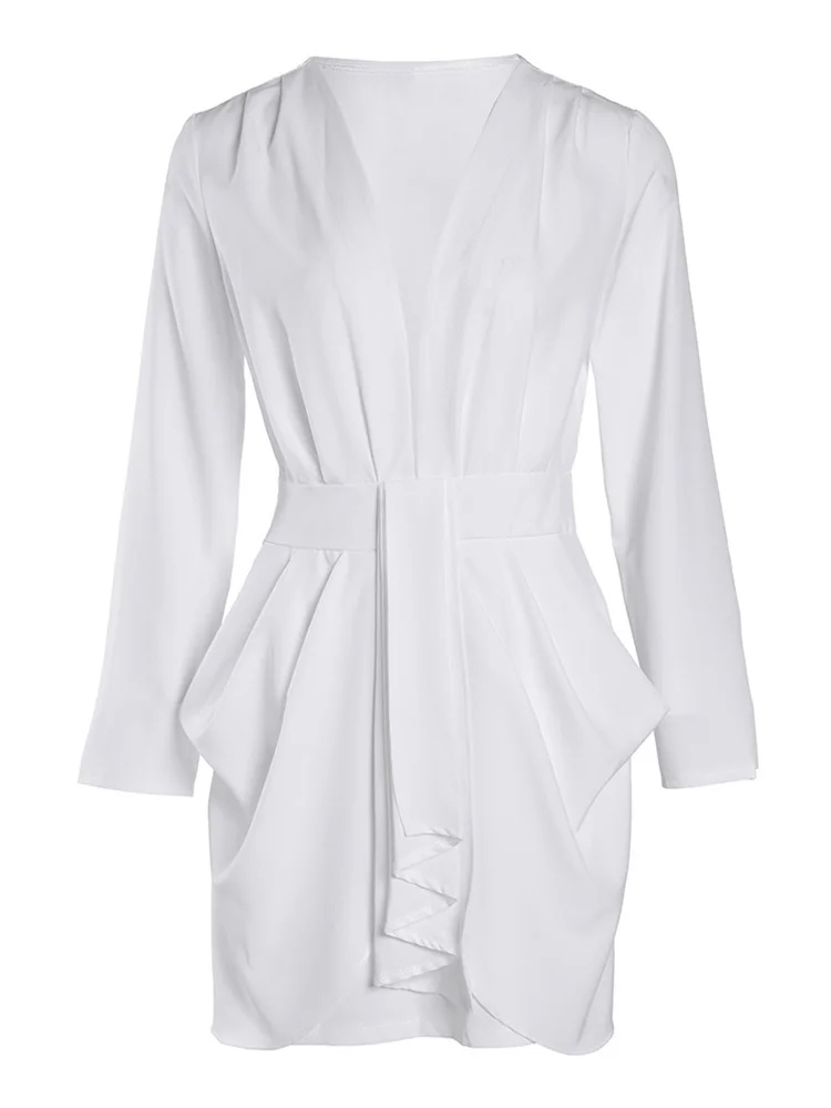 

2023 повседневное элегантное сексуальное платье, платье с длинным рукавом и вырезом горловиной