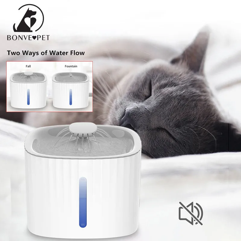 

3.0L New Electric Cat Drinker Automatic Pet Water Fountain For Cats Feeder Visible Water Level Bowls For Cats Accessories