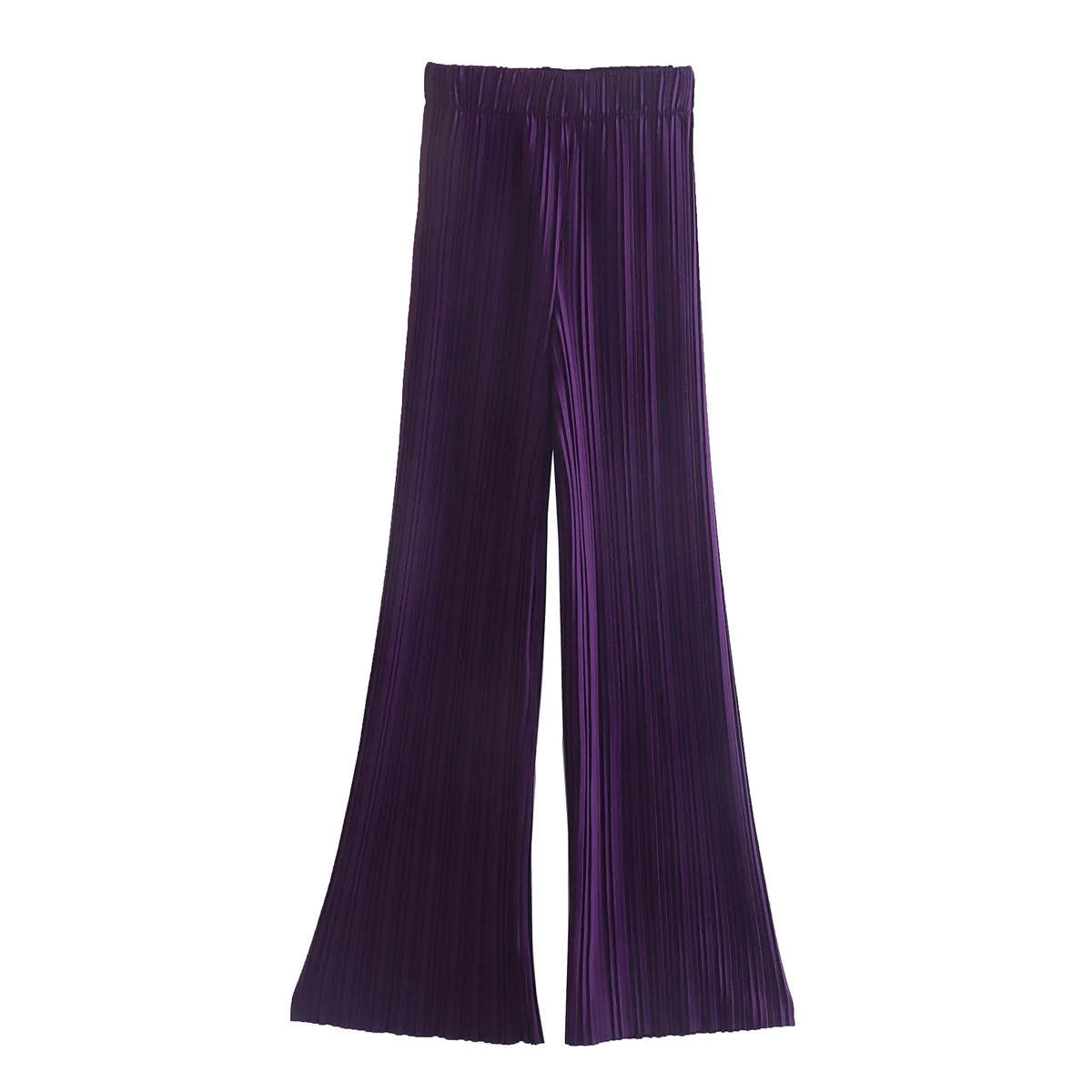 

Spring Summer Women Pants High Waist Wide Leg 2022 Knitted Flare Y2k Pleated Woman Trousers Women's Clothing