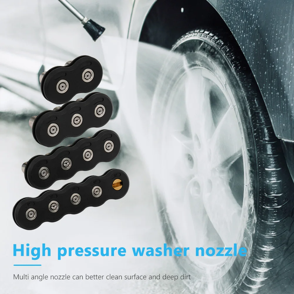 

2-5 насадок, насадка высокого давления для автомобиля, из нержавеющей стали, 1/4 дюйма