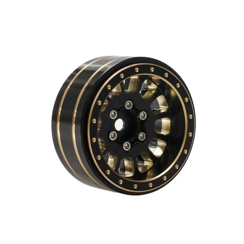 Для Traxxas 1/18 TRX4M Land Rover 1 2-дюймовые колеса из латуни и черного золота 1/24 SCX24 FMS Прочный