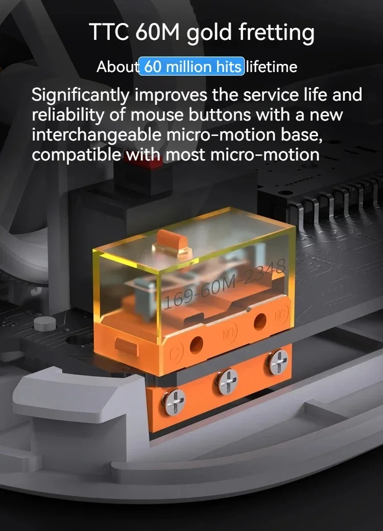 Оригинальная беспроводная мышь Zaopin Z2 3 режима Bluetooth Paw3395 эргономичная легкая для