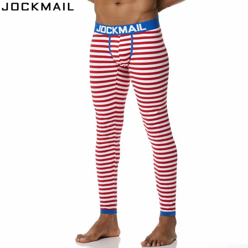 JOCKMAIL Brand Men Long Johns Cotton Printed leggings Thermal Underwear cueca Gay Men Thermo Underwear Long Johns Underpants