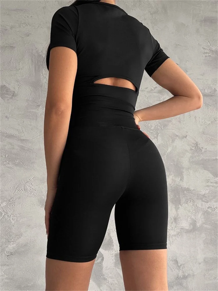 Tossy контрастный лоскутный комплект из 2 предметов шорты спортивный костюм