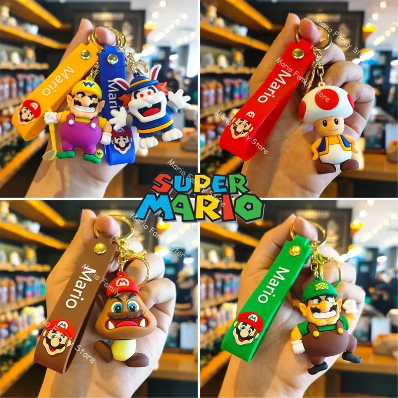 Брелок в стиле Super Mario Bros для мужчин и женщин мультяшный милый брелок ключей от