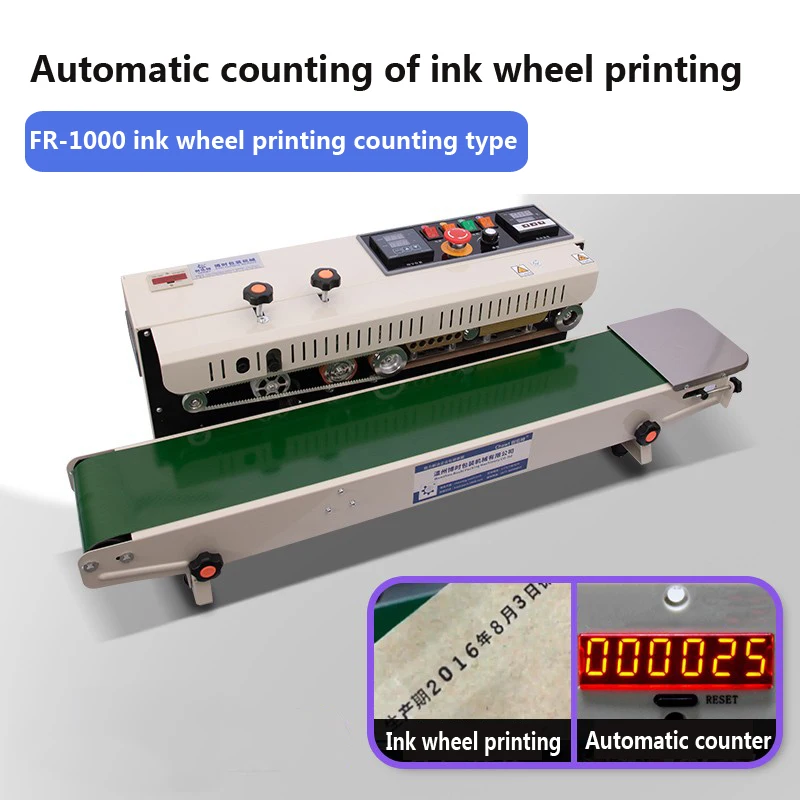 

FullyAutomatic Commercial Coding Machine Production Date Inkjet Coding Machine Tea Food Plastic Bag Printing Ink Sealing Machine