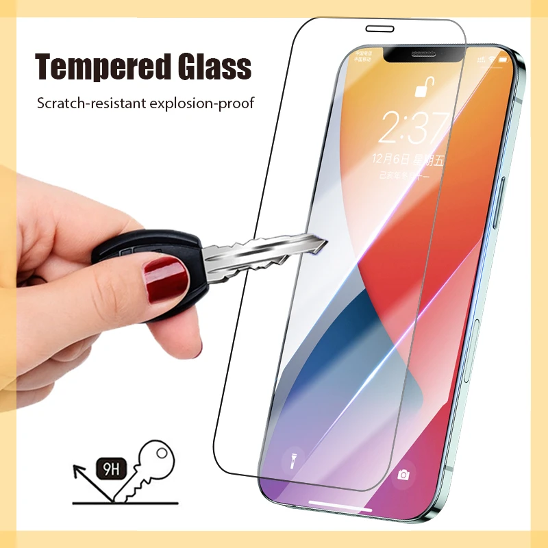 

4IN1 Tempered glass for iphone 13 12 11 Pro max mini camera screen protector for iphone 13 12 11 7 8 6 6s plus X XR XS max glass
