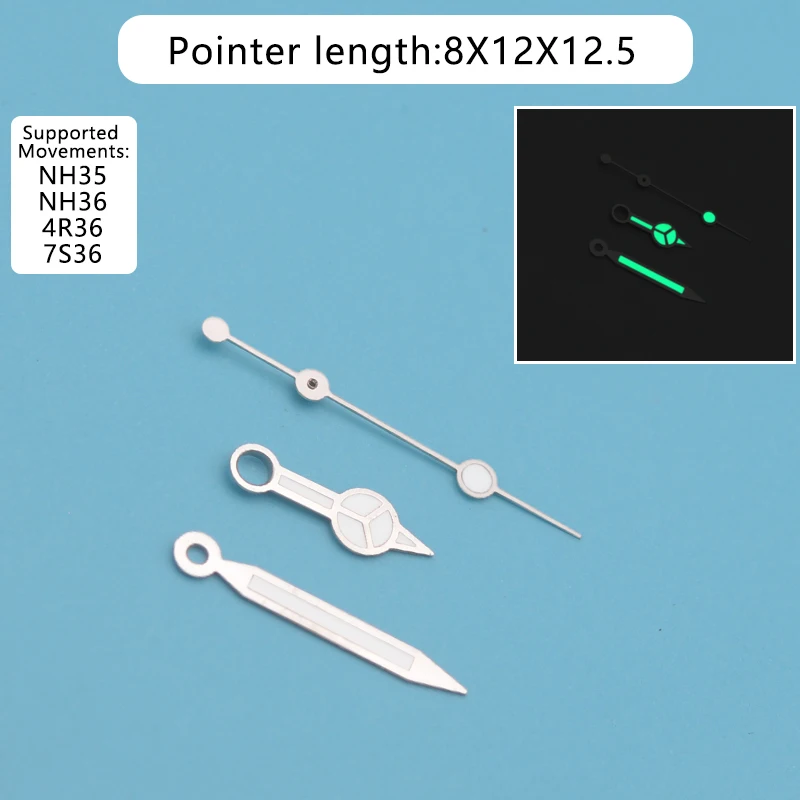 Watch Hands Of Watch Accessories Green Luminous Suitable For NH35/NH36 Movement SKX007 6105 Tuna Canned  Daytona Submariner GMT