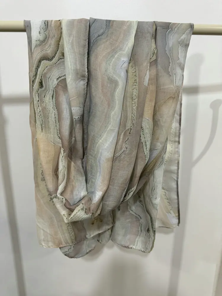 Новые хиджабы из модала с агатовым принтом и камнями для женщин шарф-тюрбан