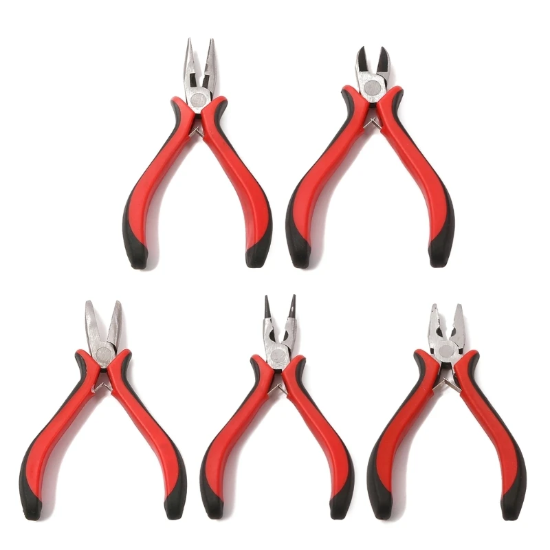 

K1KA DIY Jewelry Pliers Tools Equipment Round-Nose Pliers Needle Nose Pliers For Handcraft Beadwork Wire Cutter Pliers