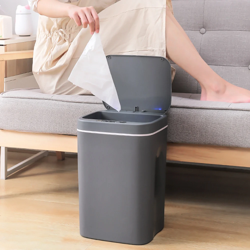 

Smart Trash Can Automatic Induction Flip-Top Garbage Classification Household Office Kitchen And Bathroom Special Trash Can