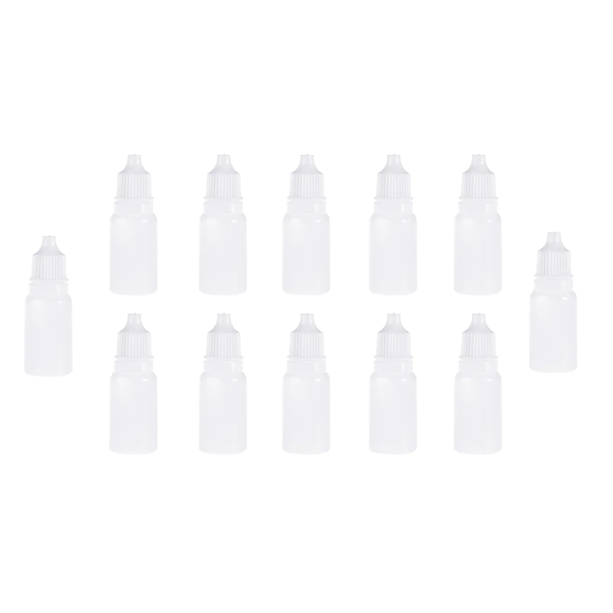 

10ml Empty Squeezable Bottles Dropper Eye Empty Dropper Bottles 12Pcs
