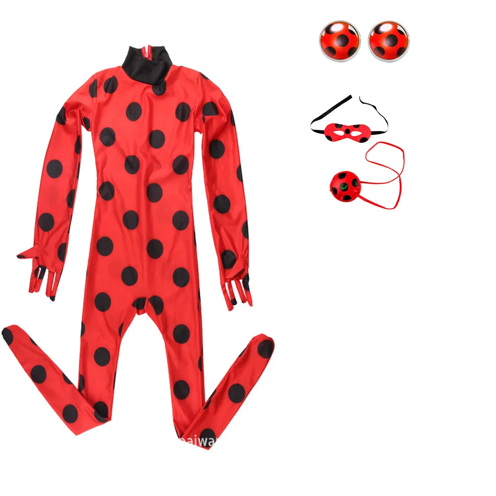 Косплей-маринетт для девочек маленький костюм в стиле пчелок сережки кот баг