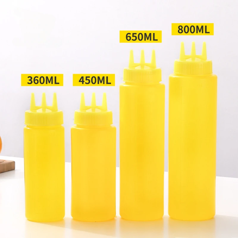 

Пластиковая бутылка для соуса с 3 отверстиями