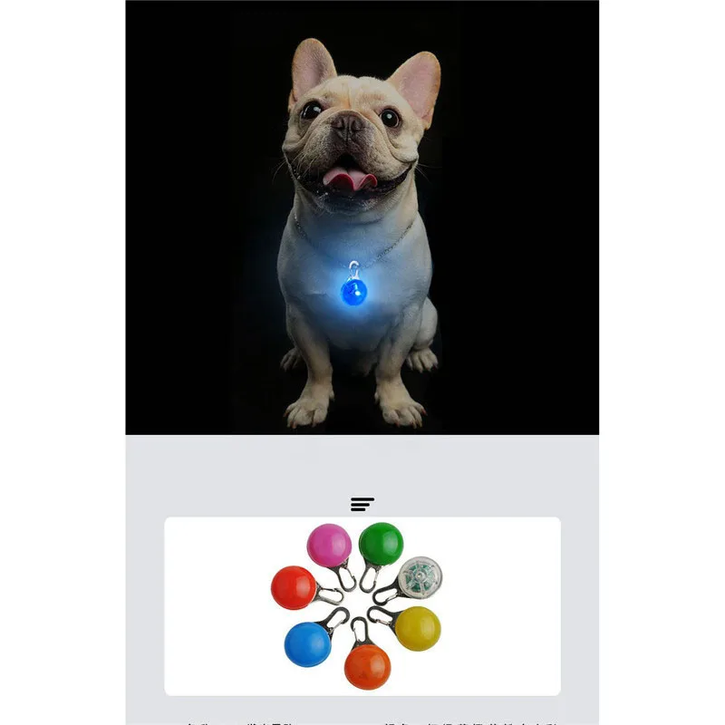 

Luminous Light Dog Cat Collar ag Flashing Waterproof LED Pet Night Safety Clip
