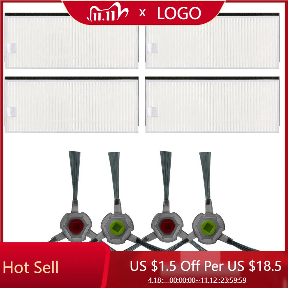 

Side Brush Filter For Ecovacs Deebot U2 DGN22 Robotic Vacuum Cleaner Spare Parts Dust Cleaner Dirt Remover Home Appliance