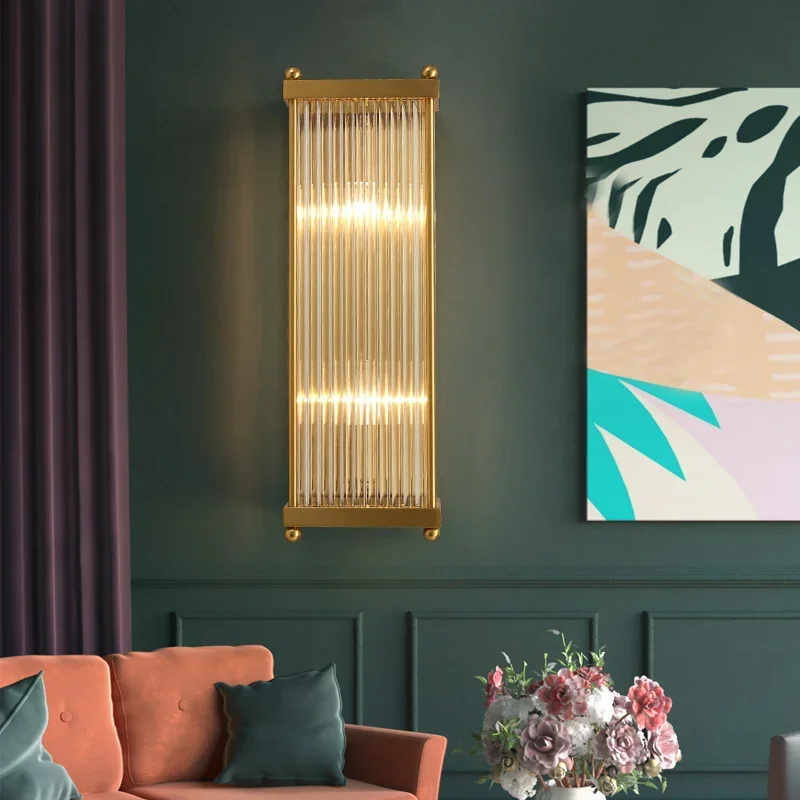 

Postmodern wall lamp, living room, hallway, bedroom, bedside lamp, minimalist and creative new Chinese villa background wall lam