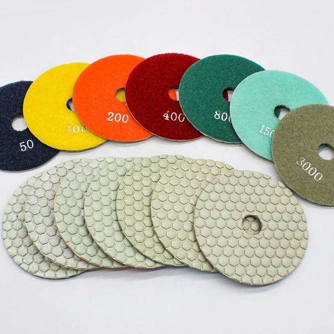 

China high temperature resistance white dry grinding polishing pad