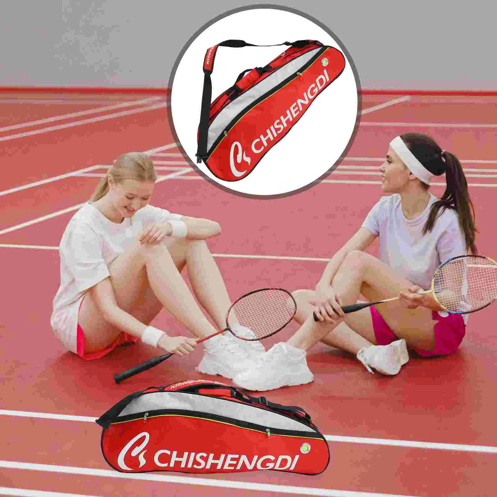 

Duffle Bag Large Badminton Reusable Racket Pouch Backpack Portable Outdoor Storage Miss Tennis exerciser