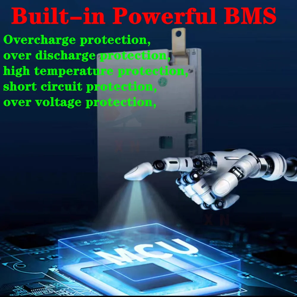 Литий-ионная батарея 50 Ач 96 В 80 5000 30 bluetooth приложение BMS для мотора робота скутера