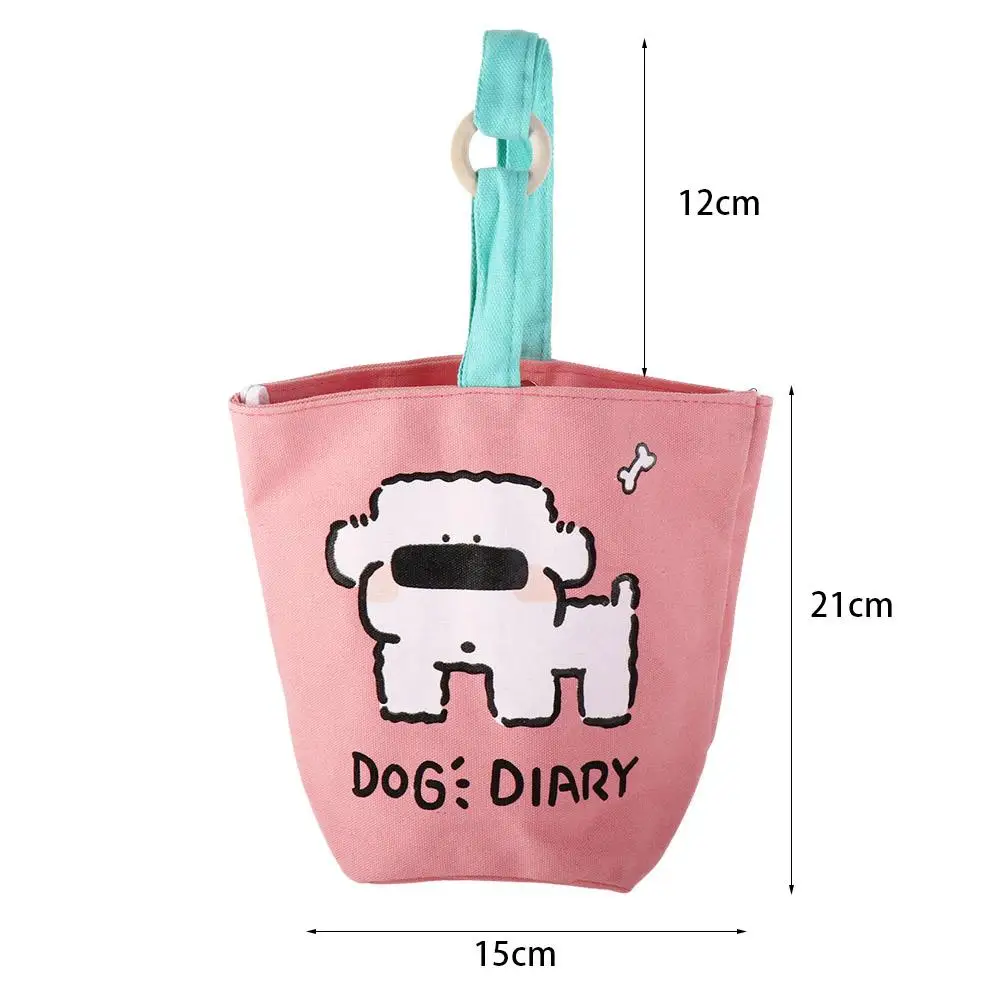 Холщовая Складная Сумка-ведро в виде мультяшных животных