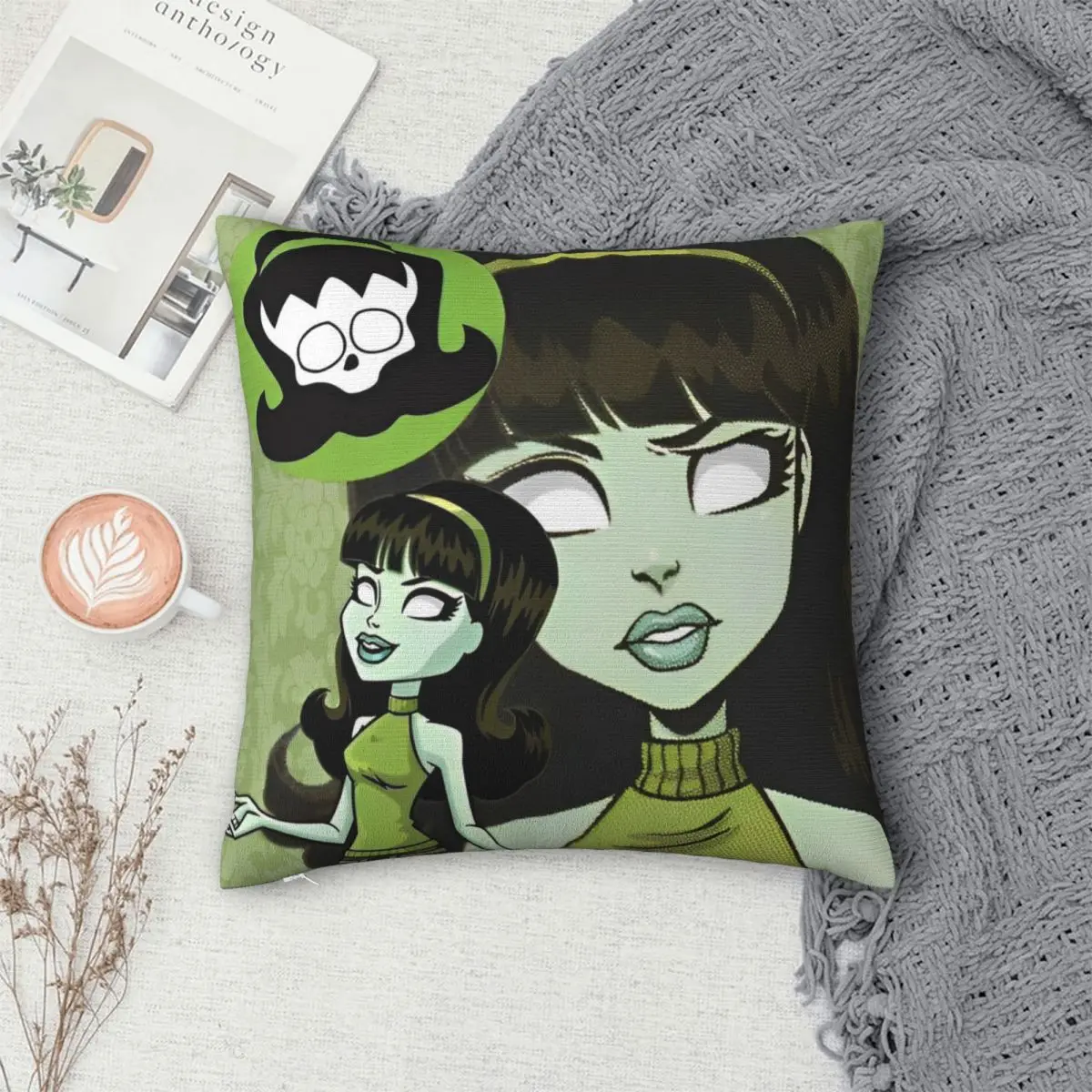 Квадратные наволочки с рисунком монстра чехол для подушки сиденья Дракулары