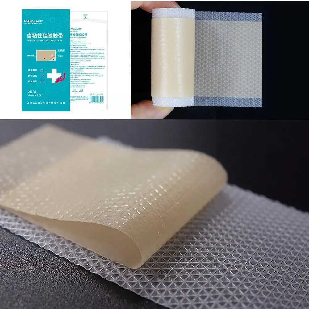 

2pcs/bag Efficient Surgery Scar Removal Patch For Acne Trauma Burn Scar Skin Repair Scar Treatment Silicone Gel Sheet Thera P0v4