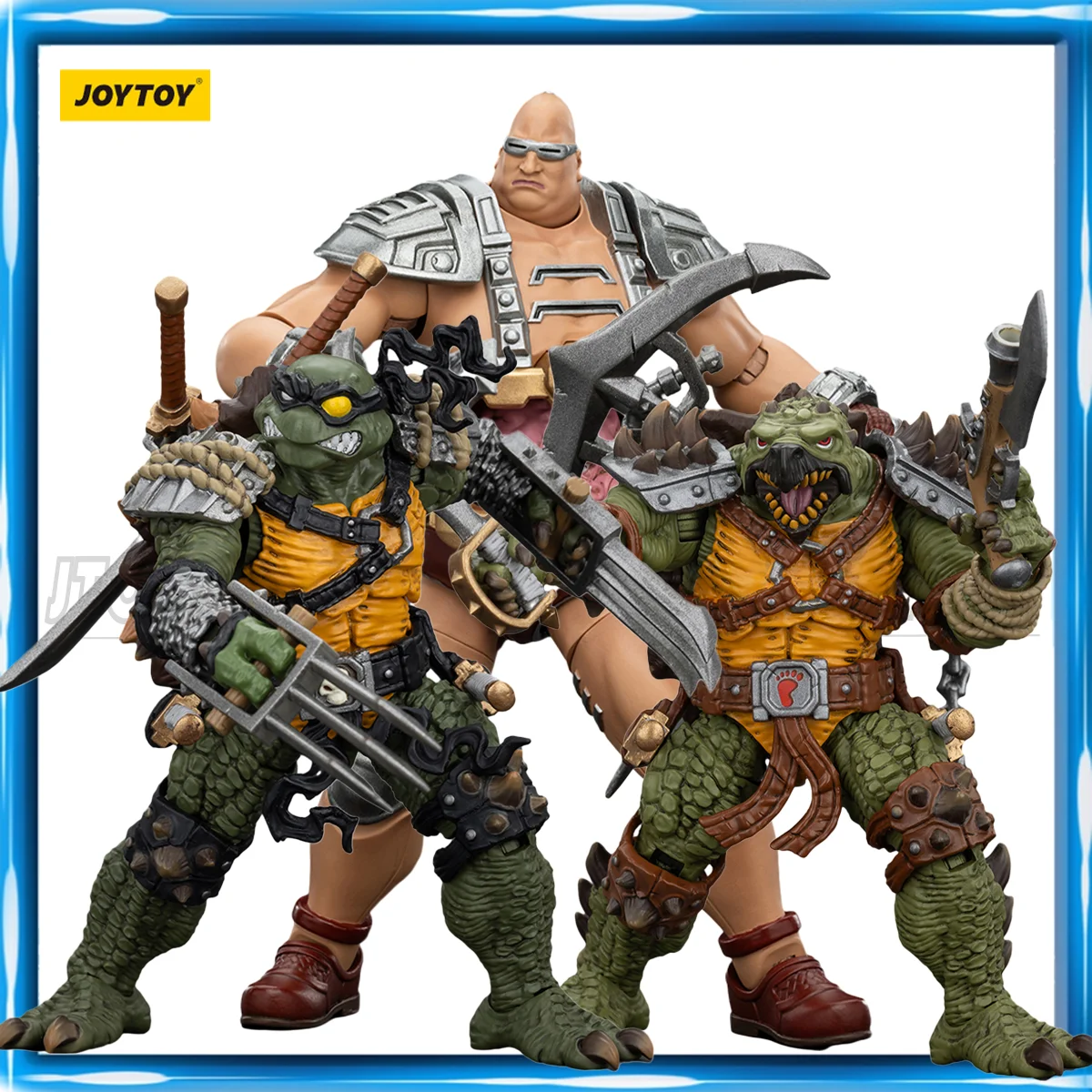 Фото [В наличии в Азии] JOYTOY 1/18 Фигурки TMNT Ninja Черепашки Slash Tokka Krang Аниме Фигурки Игрушки Модель №1