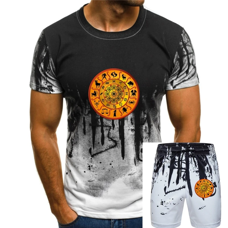 

Horoscope Zodiac Symbol Astrology Art Men'S (Woman'S Available) T Shirt Black Printed Tee Shirt