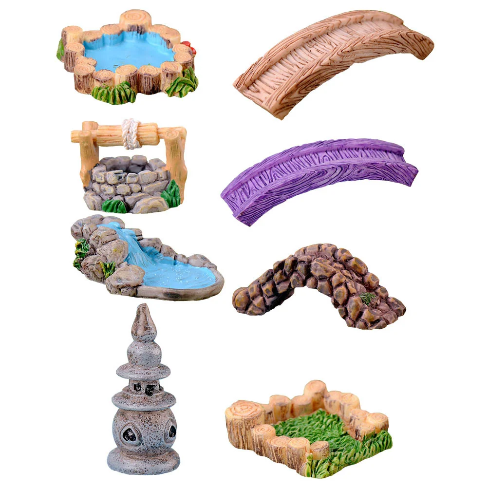 

Ornament Landscape Retro Mini Miniature Resin Bridges Decorgarden Bridge