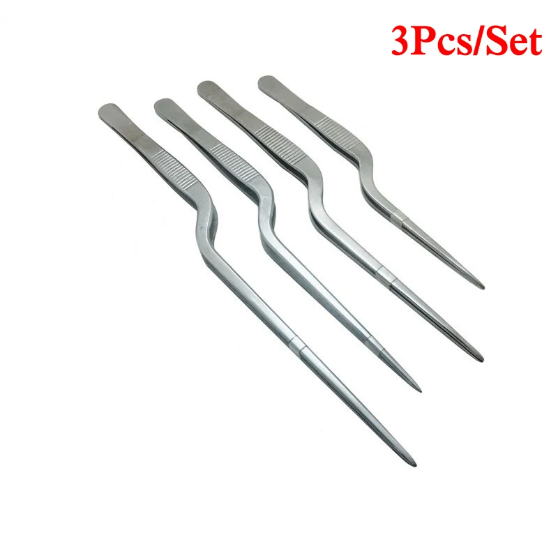3 шт./компл. Пинцет Atraumatic щипцы угловой зажим инструмент из нержавеющей стали