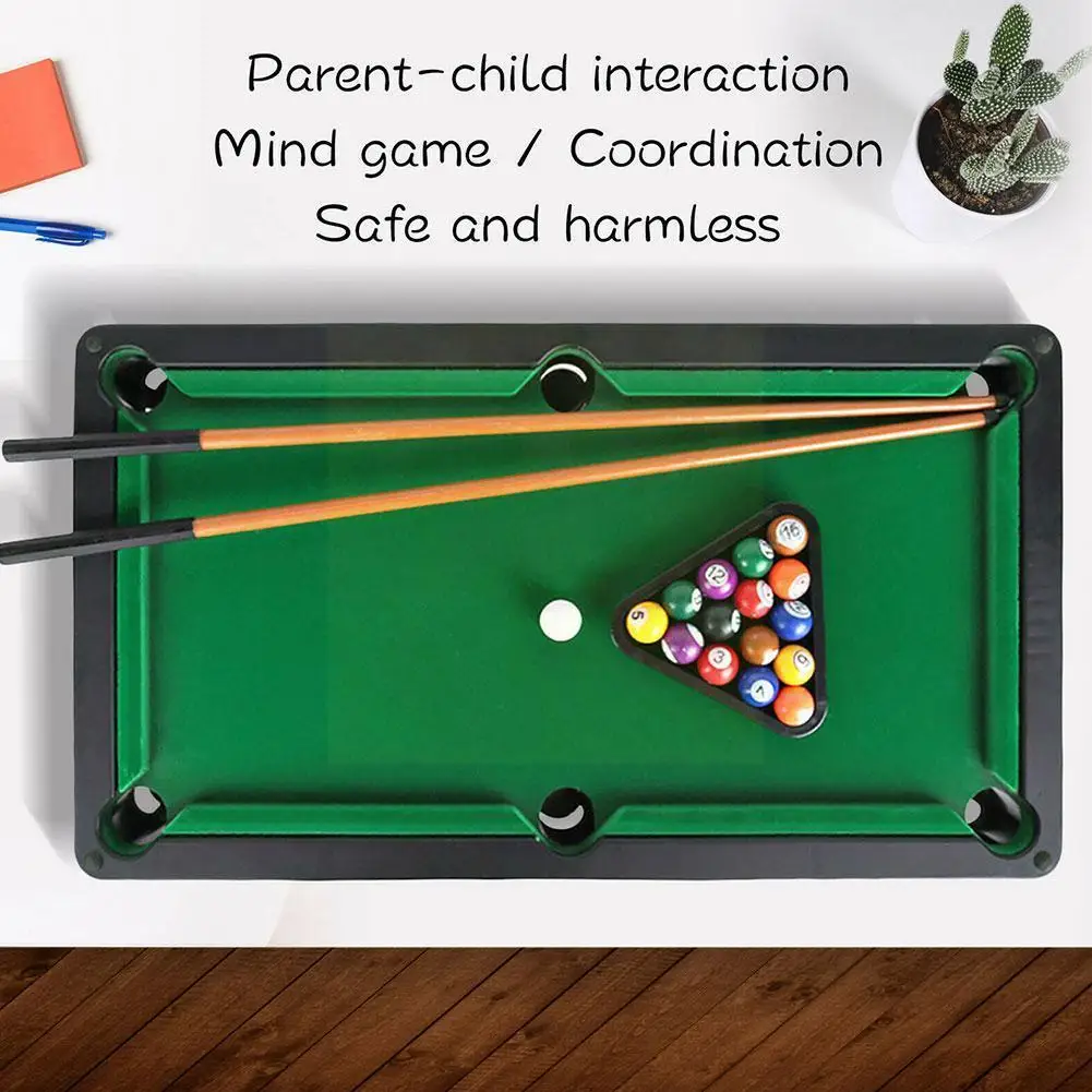 

1pc Children's Mini Pool Table Sports Toys Parent-child Games, Leisure Double Tables Indoor Pool Toys Interactive Education O3o3