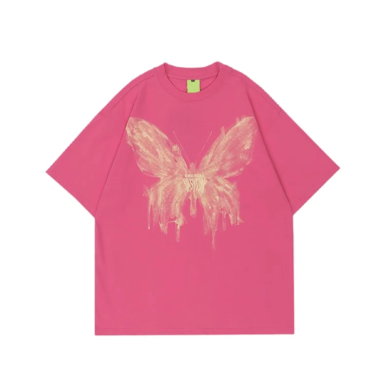 Футболка Мужская/женская оверсайз в стиле хип-хоп уличная одежда черная