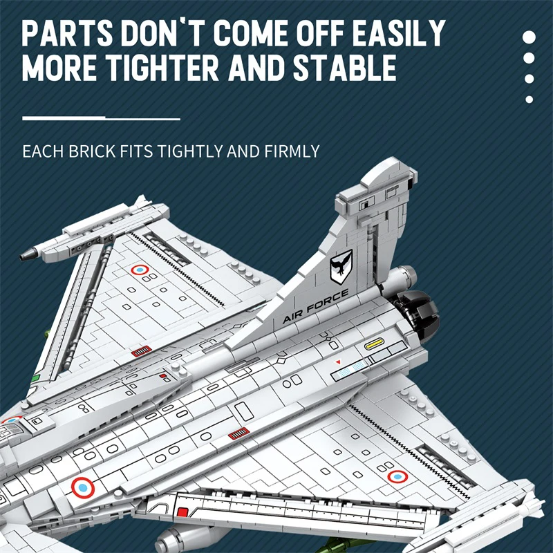 Набор строительных игрушек для самолета WW2 2099 шт. французский истребитель Rafale Jet