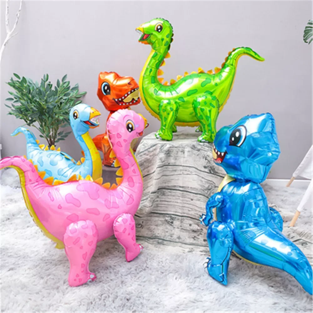 

3D Giant Assemble Dinosaur Foil Balloon Animal Balloons Childrens Dinosaur Birthday Party Decorations Balloon Kids Toys