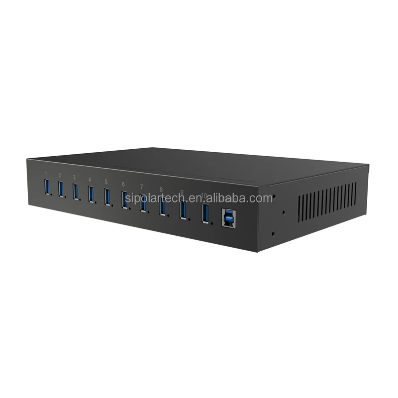 Фото Sipolar SH3-10 Дистанционный монитор и управление Высокоскоростной USB 3.0 1 м 10 портов Smart Control USB-концентратор №1