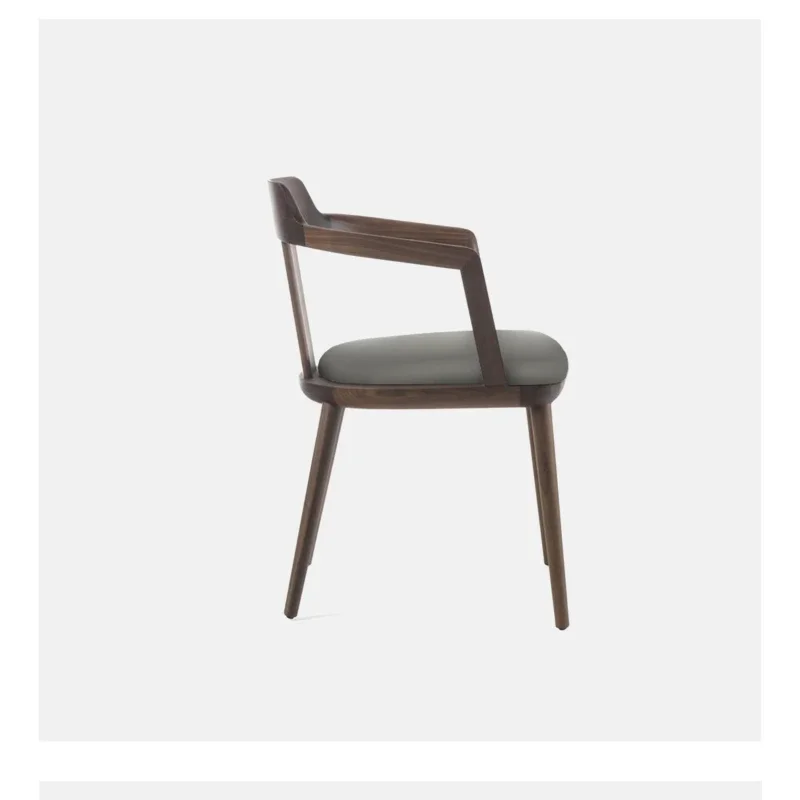 Североамериканский черный орех чистый обеденный стул Tilly Book слой головы подушка