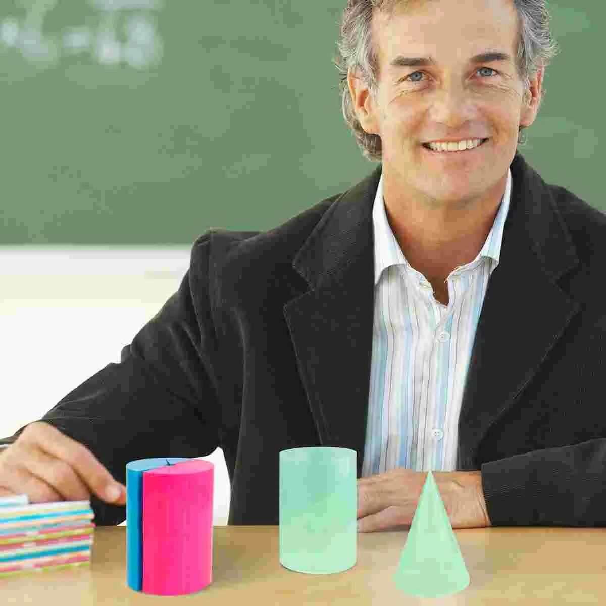 

2 Sets Large Cylinder Cone Volume Surface Area Calculation Formula Derivation Equipment Student Toys Kids Plastic Block