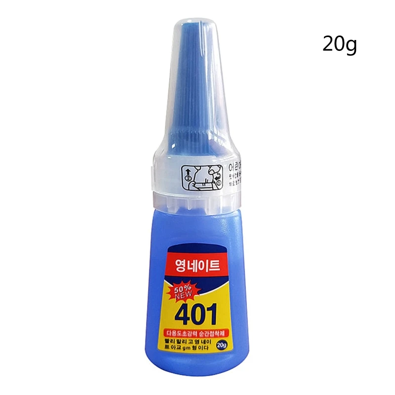 Multifunctional 401 Instant Adhesive 20g Super Strong Liquid Glue Nail Glue images - 6