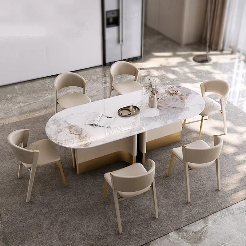 

PU Leather Kitchen Nordic Dining Chairs Bedroom Designer Ergonomic Dresser Chair Modern Luxury Salon Cadeira Home Furniture WKYZ