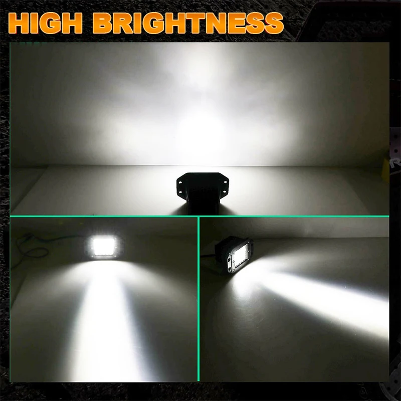 5-дюймовый Точечный Луч 40 Вт Зеркальная Панель Для Jeep Wrangler Грузовика Внедорожника