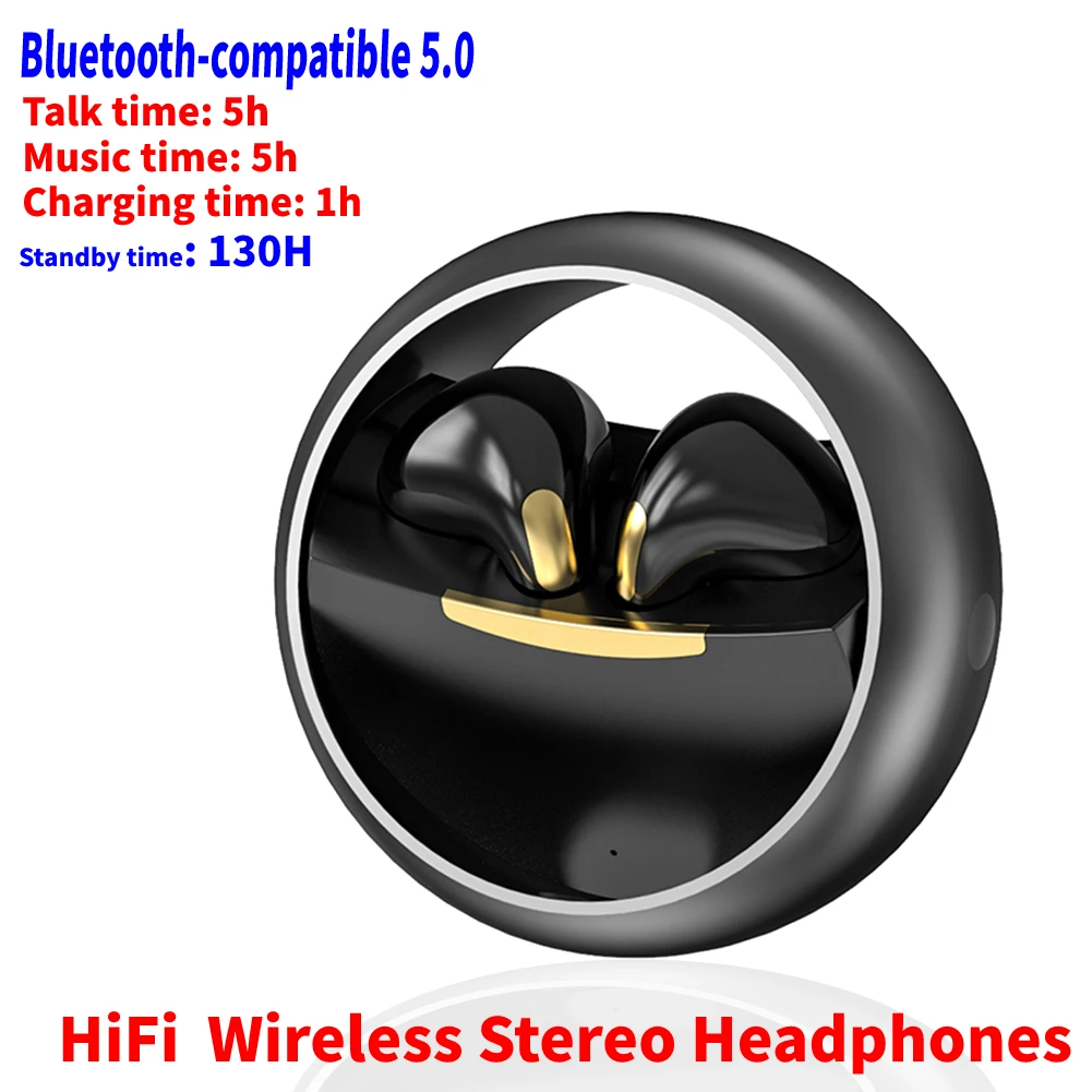 

HiFi настоящие Беспроводные стереонаушники-вкладыши водонепроницаемые Bluetooth-совместимые 5,0 динамические наушники стерео Спортивная гарниту...