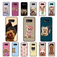maiyaca york shire terrier dog phone case for samsung note 5 7 8 9 10 20 pro plus lite ultra a21 12 02