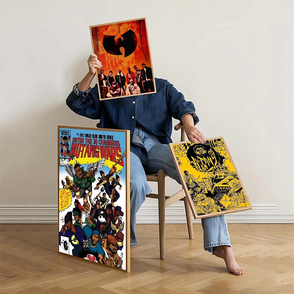 W-WU T-TANG C-CLAN винтажные плакаты наклейки на стену