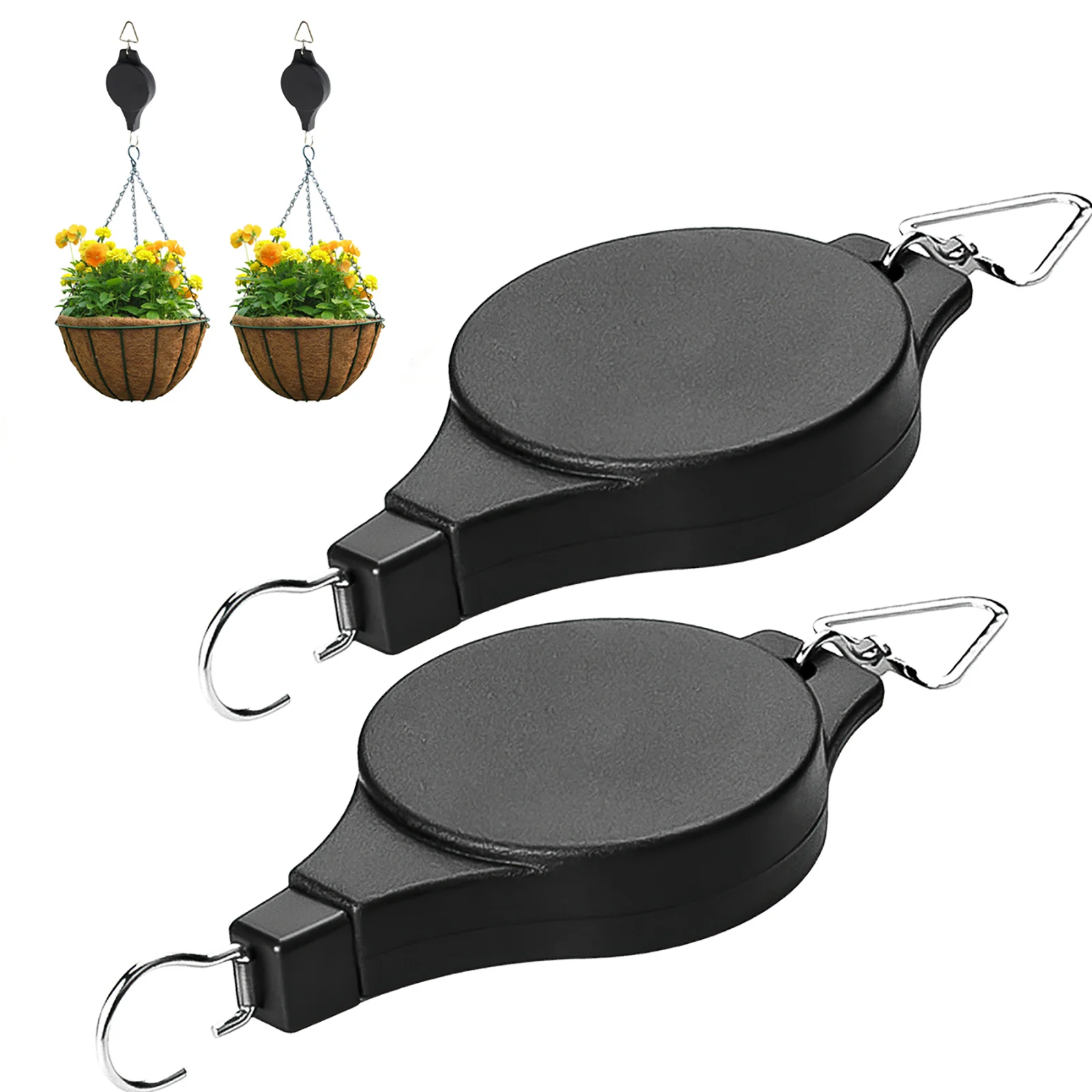 

2pcs Retractable Plant Hanger Adjustable Plant Hook for Hanging Plants Bird Feeders