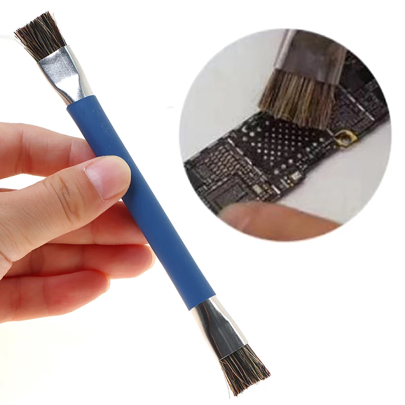 

1pc Double Head Anti-Static ESD Safe Hard Brush For Phone Motherboard Circuit Board Cleaner For Computer Keyboard Cleaning